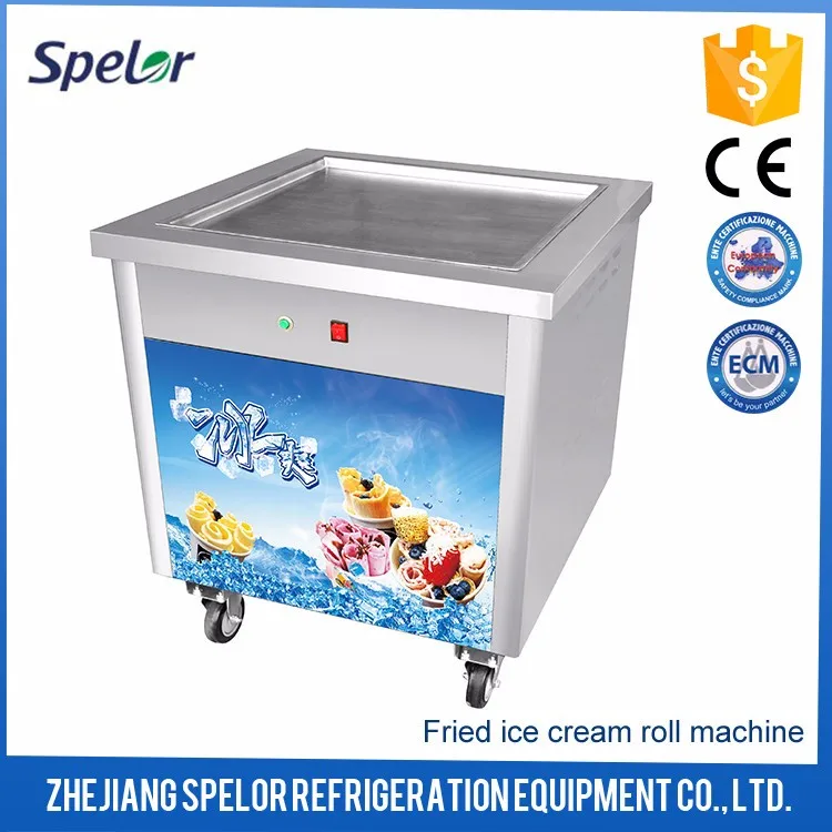 Удобно Жареное Мороженое Машина С Одной Кастрюле