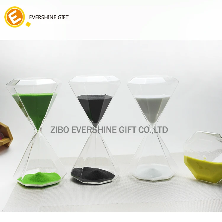 5/15/20/30/45/60min stripe three layers hourglass sand timer for home office decoration
