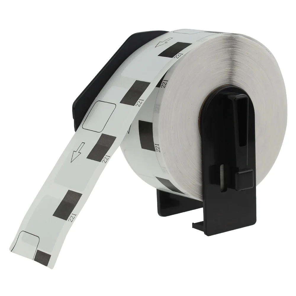 Manual Typewriter Square White Paper Labels  File Folder DK Labels DK1221 Compatible for Brother