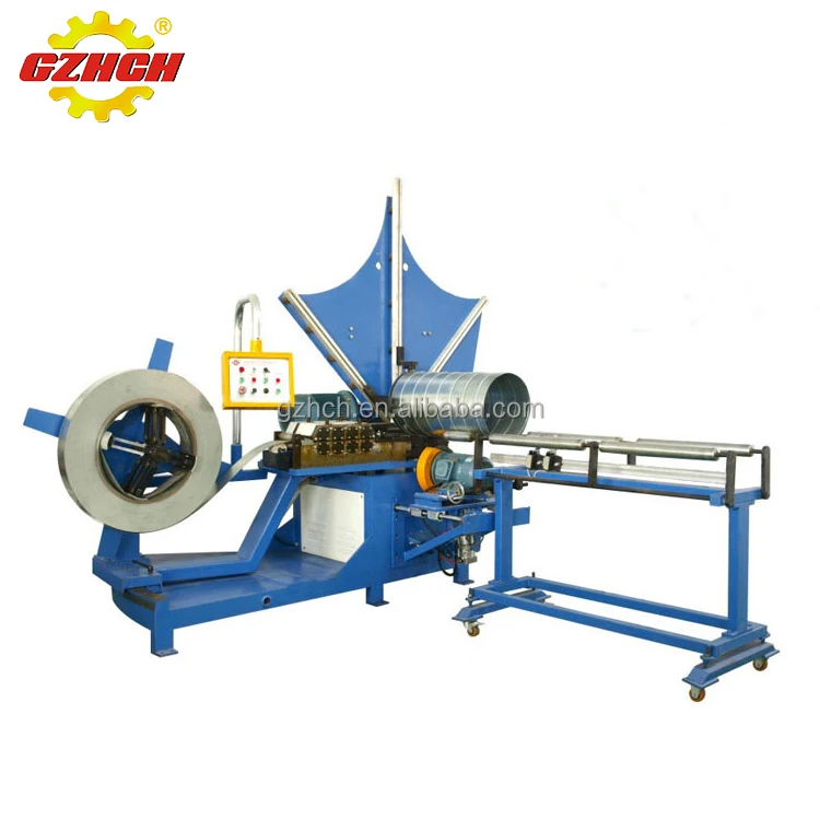 Spiral duct forming machine / HVAC auto duct line production equipment pipe