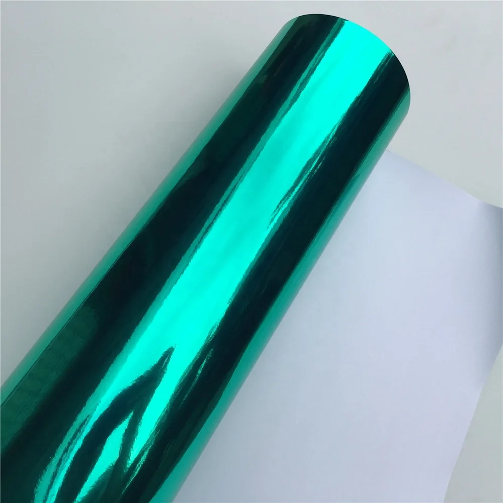 Gloss Turquoise Super Mirror Chrome Vinyl Wrap apply for  Full Vehicle Wraps & Graphics Buses Cars Trucks & Vans Car Mirrors