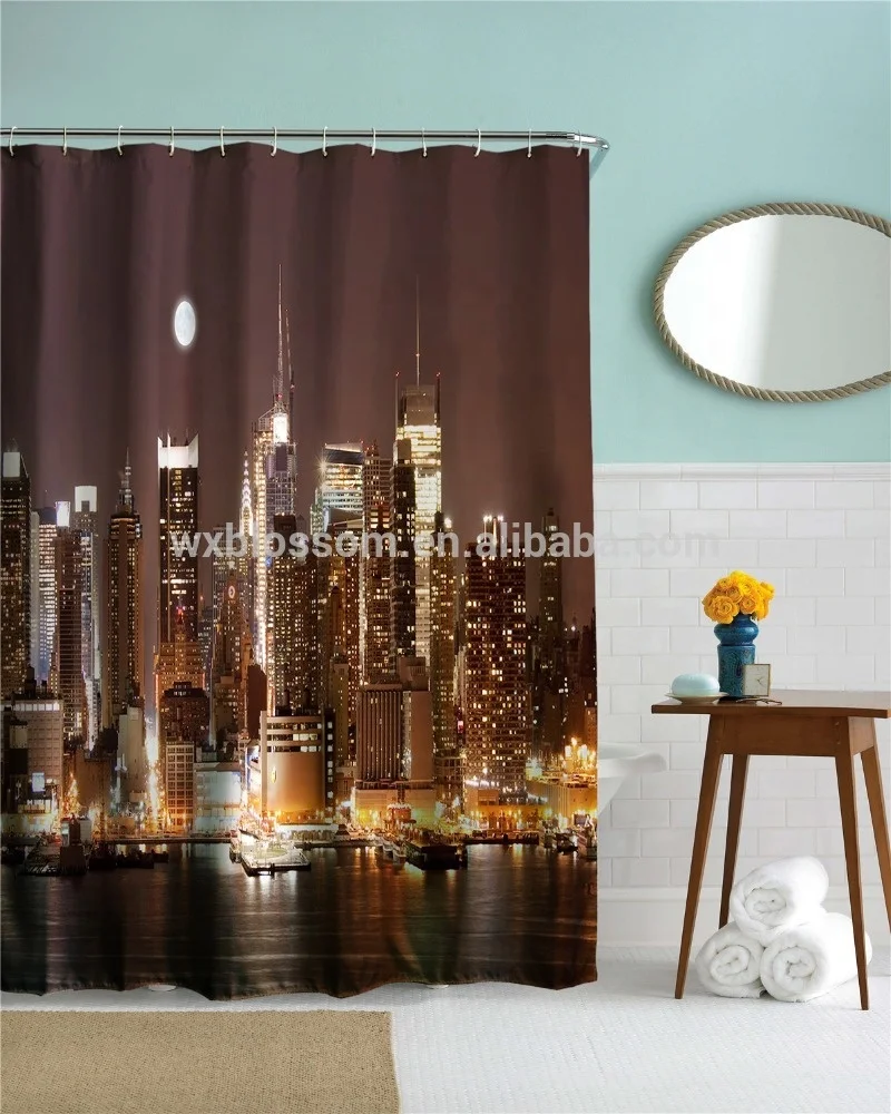 Fantastic excellent design photo print unusual shower curtains