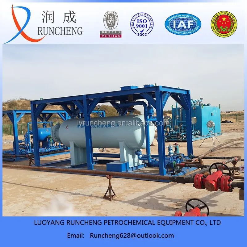 Горизонтальный трехфазный сепаратор/трехфазный сепаратор для площадки