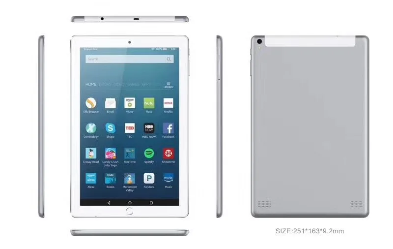  Новый 10 1 дюймовый android 8 MTK Quad Core 3G планшетный