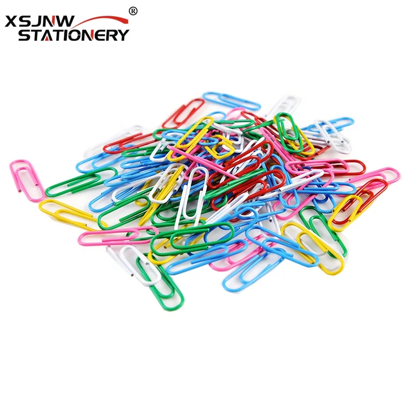 Factory Direct 33mm Cute Paper Clips Officemate Types Of Paper Clips  Multi Color Coated Paper Clip