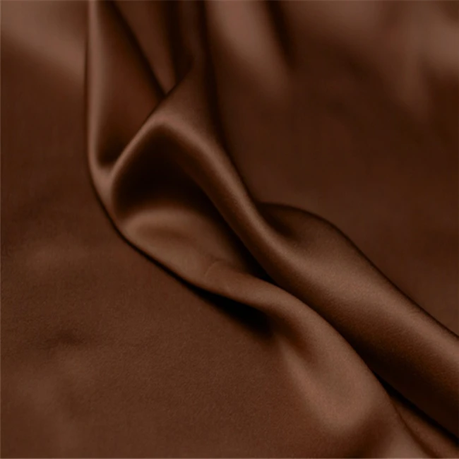 China Factory Charmeuse Silk Satin Fabric 100% Mulberry Organic 16m/m for Shirt Women Dresses Saree