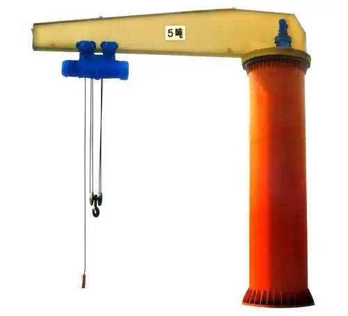 500kg to 10 ton fixed floor jib crane for materials lifting