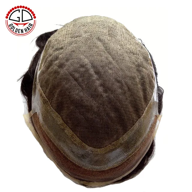 Natural And Comfortable Mono Base Thin Skin Hair Systems For Men