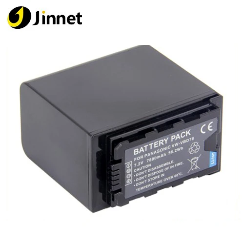 Jinnet высокой емкости 7800 mAh VW-VBD78 батарея для Pana HC-MDH2 HC-MDH2M HDC-MDH2GK