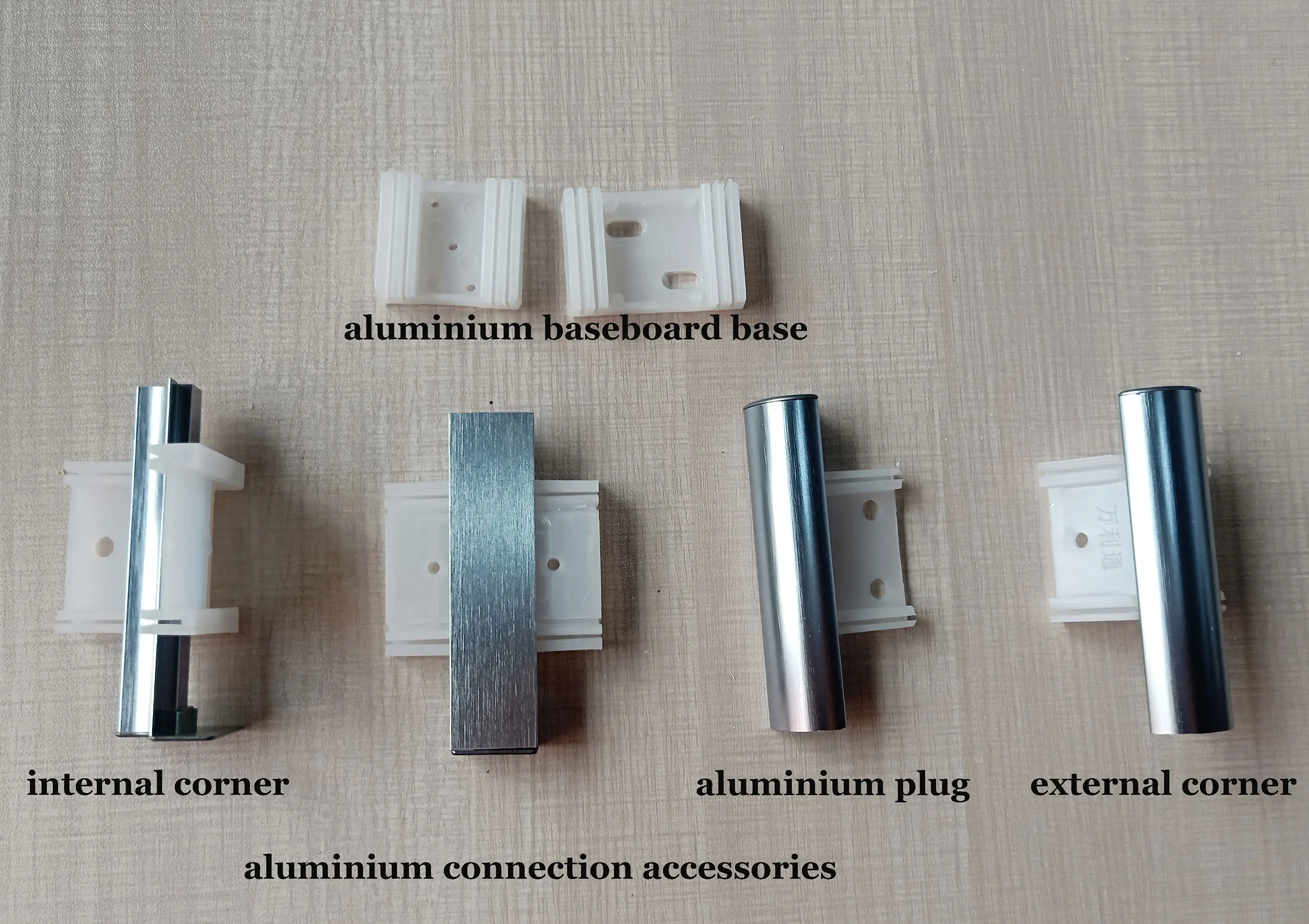 Home Decorating Accessories Aluminium Skirting Profile For Wall Baseboard Corner Covers Cable Channel