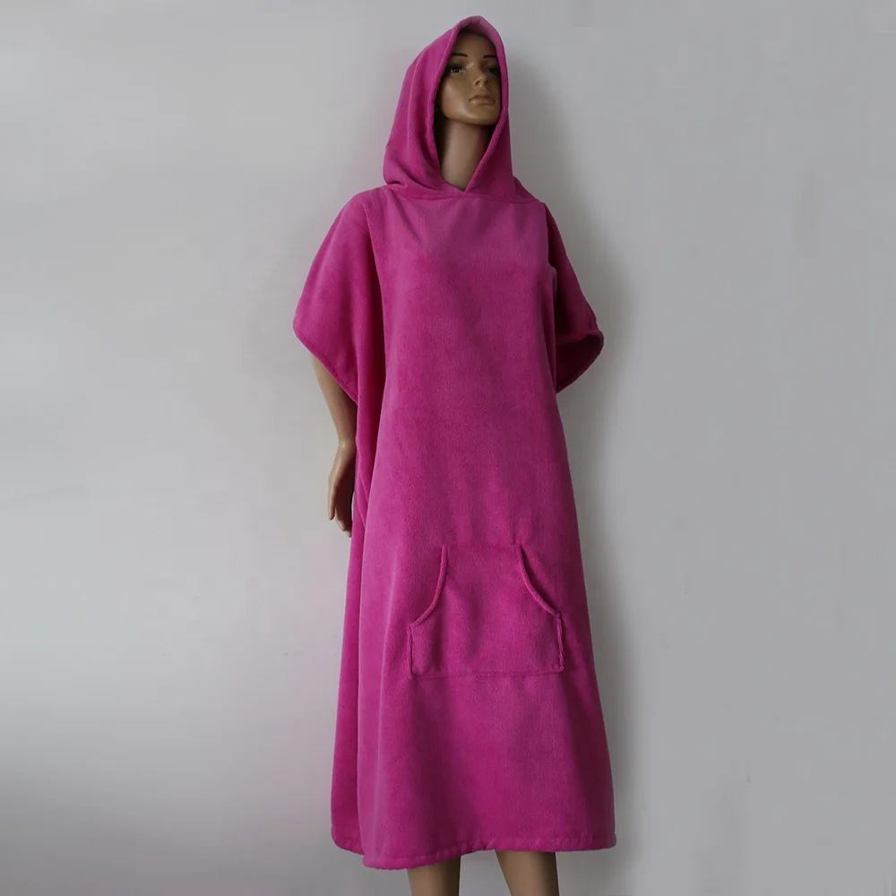 Quick Dry Surf Poncho Microfiber Hooded Towel