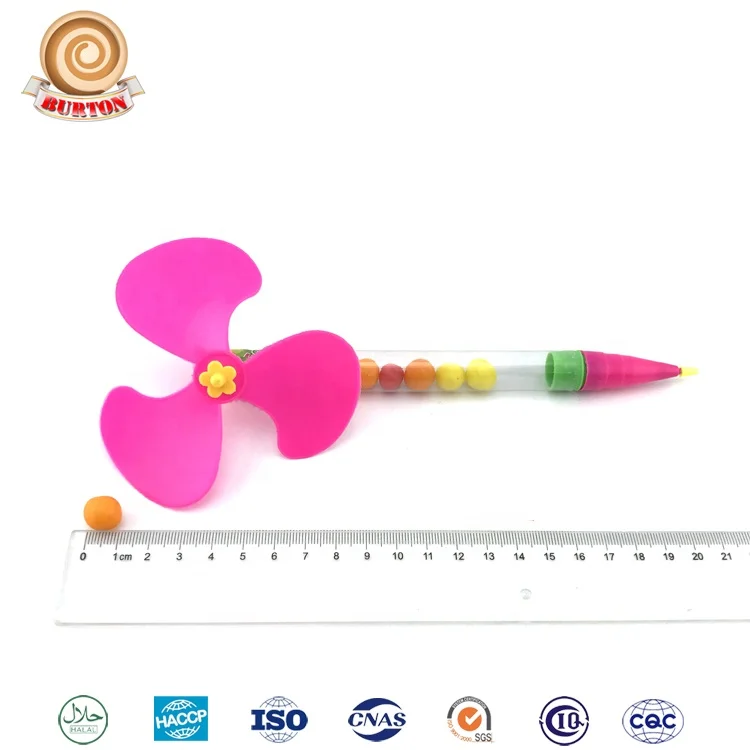 21 см цветная ветряная мельница веер ручка Детская забавная игрушка фруктовые конфеты