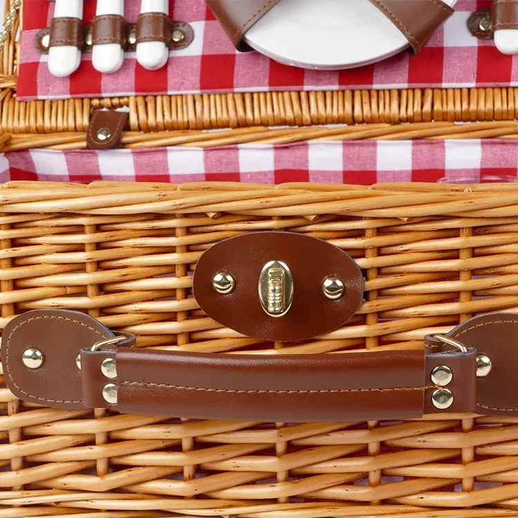 Free Shopping Romantic Ideas Hot Design Handmade Wicker Picnic Baskets