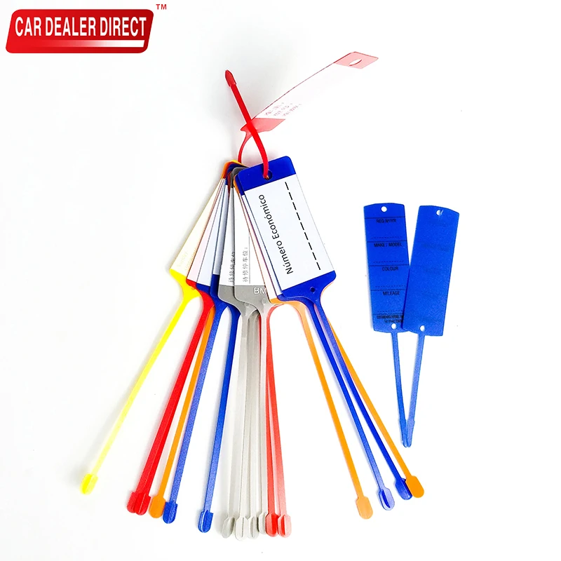 Custom plastic printed hotel key tags no minimum car key tag