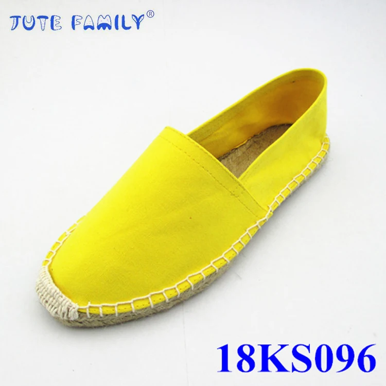 Wholesale Cheap Natural Hemp Sole Womens Flat Canvas Shoes Espadrilles