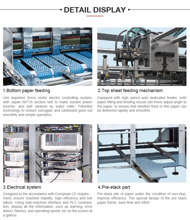 YB-1450H  High Speed Corrugated Flute Laminating and Cardboard Flute Laminating Machine