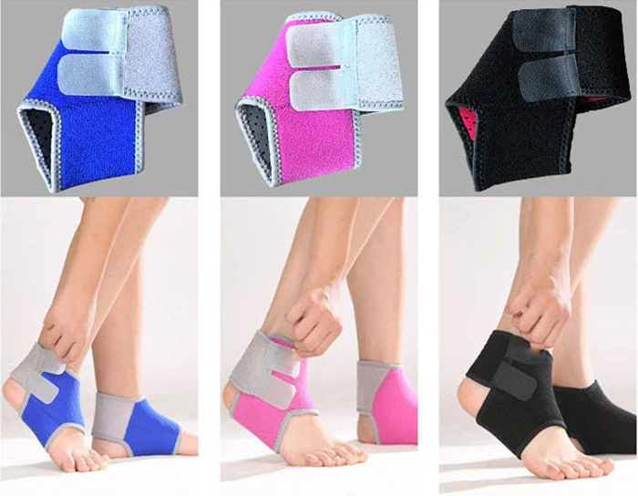 Breathable Adjustable Compression Ankle Foot Support Injury Protection Child Ankle Braces for Kids