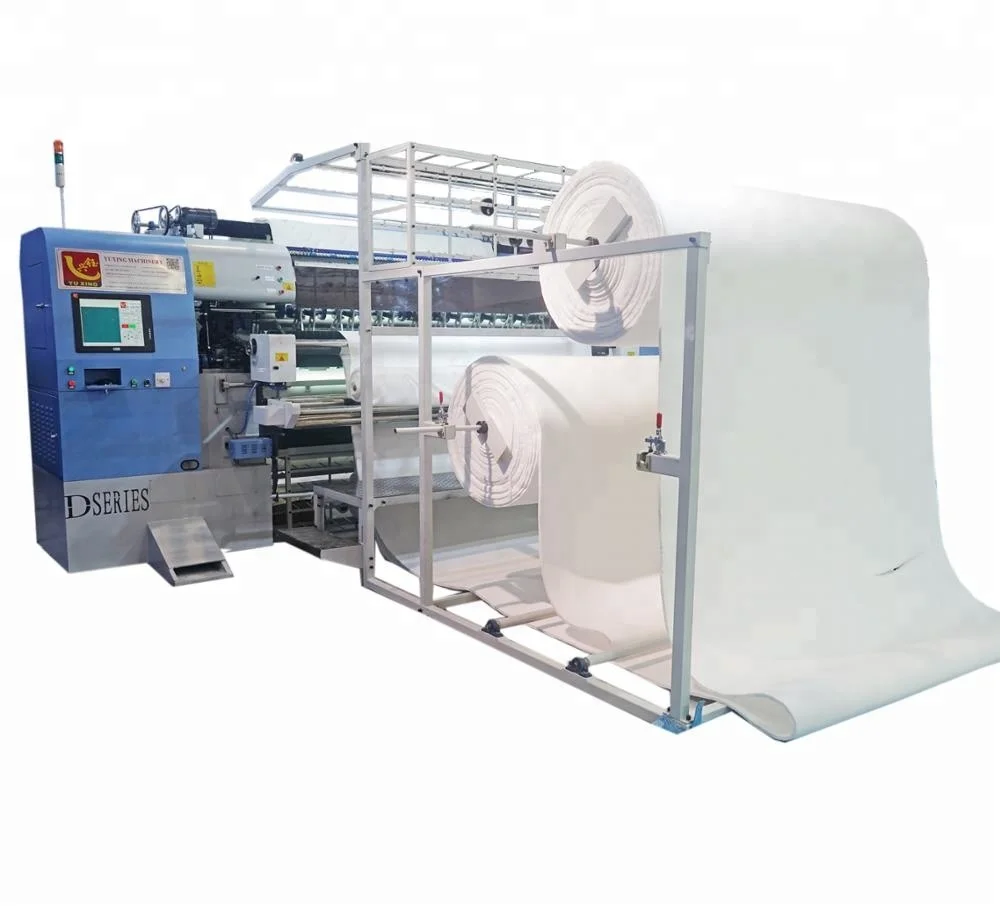Industrial multi needle foam quilting machine for mattress cover
