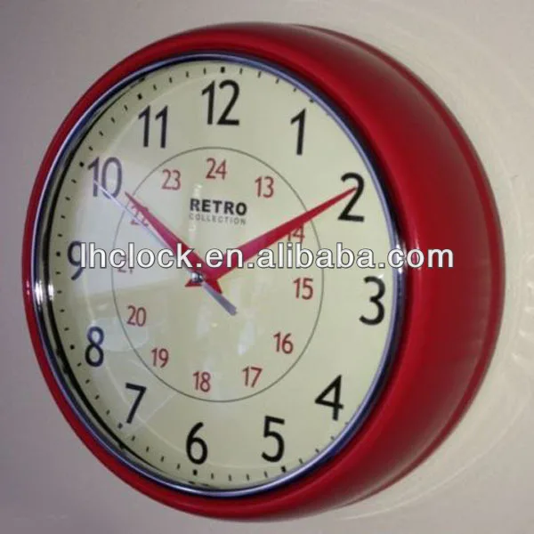 Стильные большие крупные потертые шикарные настенные часы в стиле ретро