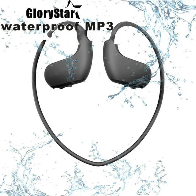  Водонепроницаемый Спортивный mp3 плеер 4 Гб и 8 беспроводное Крепление на голову для плавания дайвинга