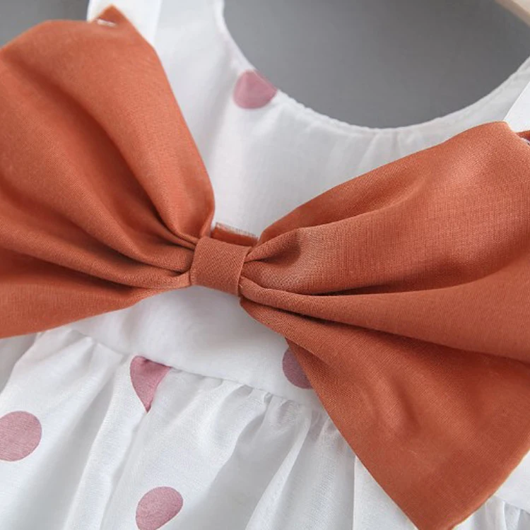 
Manufacturer Wholesale Summer Baby Kids Girls Dresses Children Clothing Costumes With Matched Sun Hats Children Princess Dress 