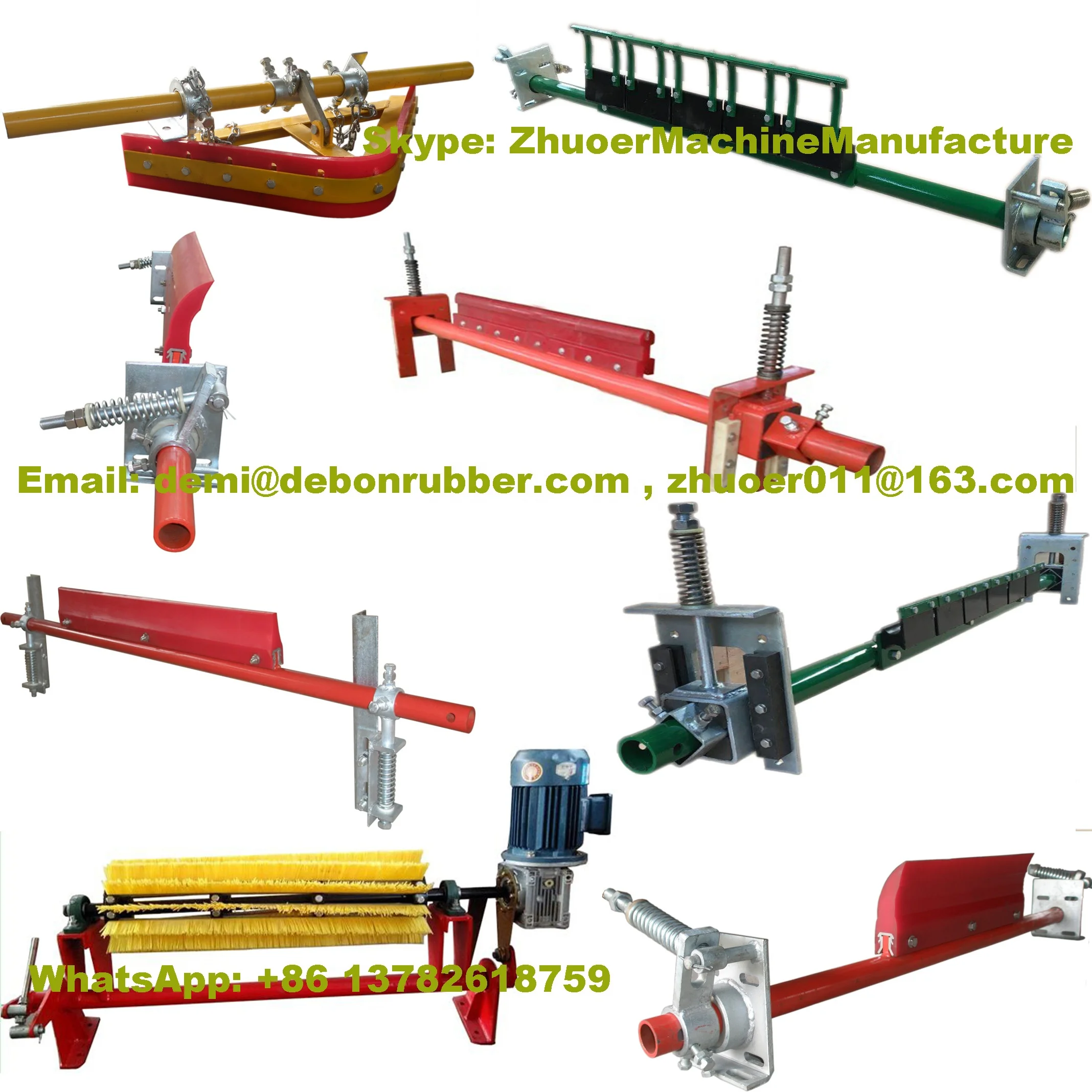 Motorized belts cylindrical cleaning roller brush cleaner belt conveyor