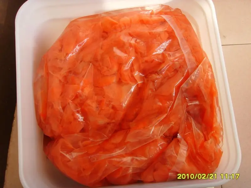 best choice and stable good price white and red seasoned sliced sushi ginger for best sushi ingredients