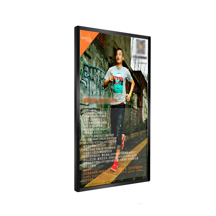 55 65 inch wall mounted airport 4k information kiosk digital signage advertising player