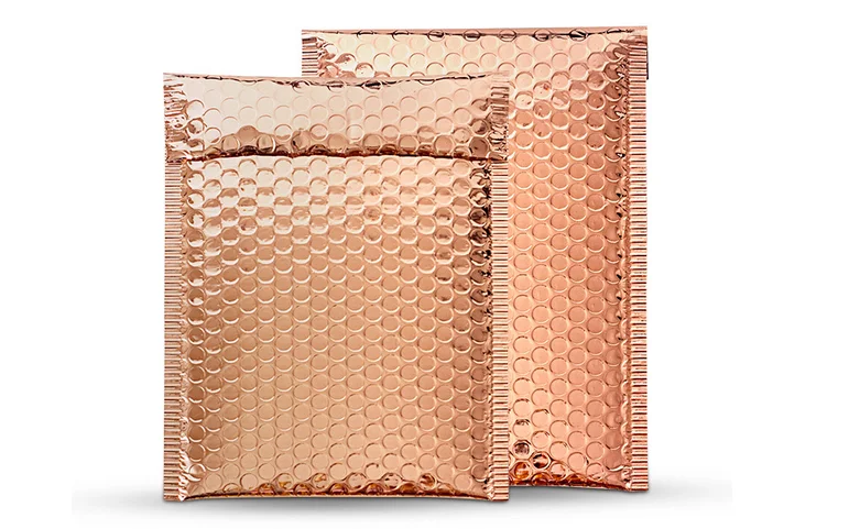 
Wholesale light rose gold envelopes bubble bags for clothes 