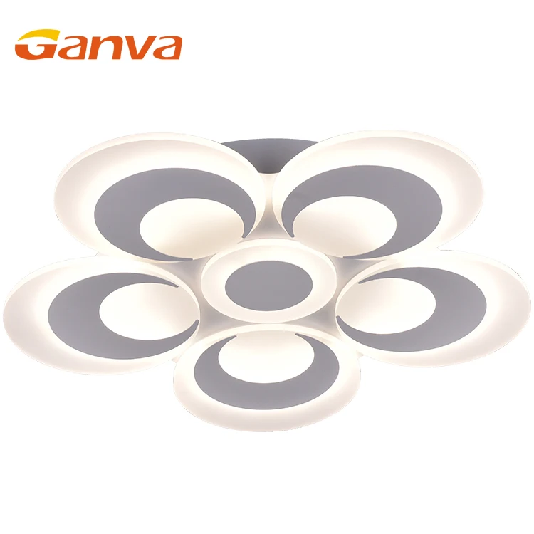 GANVA Warm White Modern Flower Shade Home Decorative Restaurant LED Ceiling Light Fixture