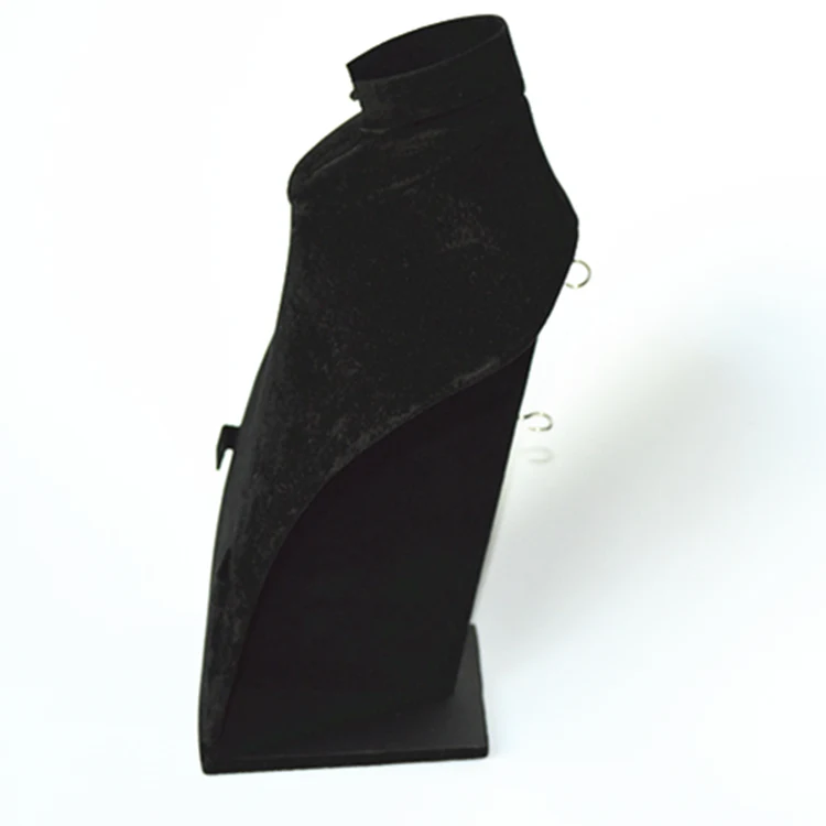 Elegant Handmade Beautiful Black Velvet Jewelry Set Display Stand