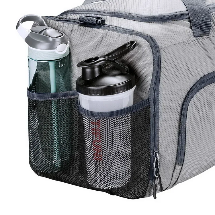 Foldable travel duffle bag sport bag waterproof gym bag with shoe compartment custom logo