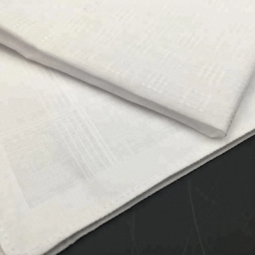 Хлопковый белый мужской высококачественный атласный носовой платок оптом