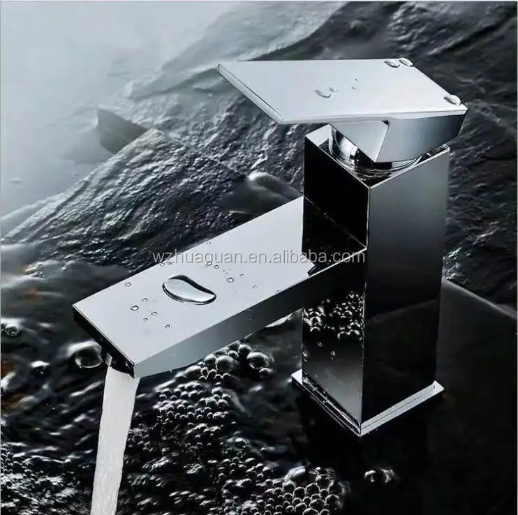 New Design High Quality Painting White Basin Waterfall Faucet