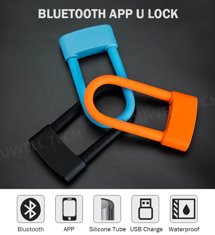 
Electric Blue tooth Bike Lock Phone 