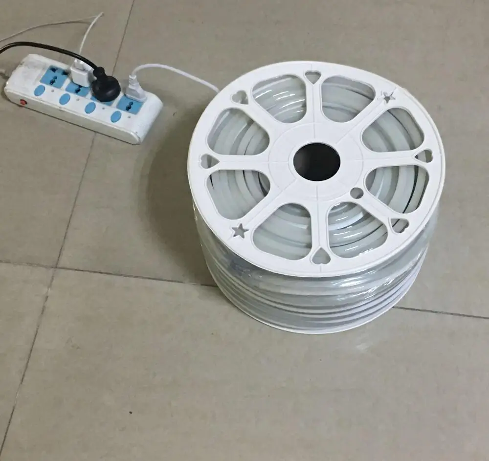 
220VAC Waterproof flexible neon led strips 120leds/meter 10w/m IP65 for decoration lighting 