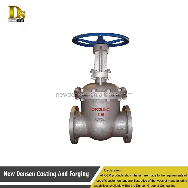 Densen customized High quality sales casting carbon steel Industrial wcb stem gate valve