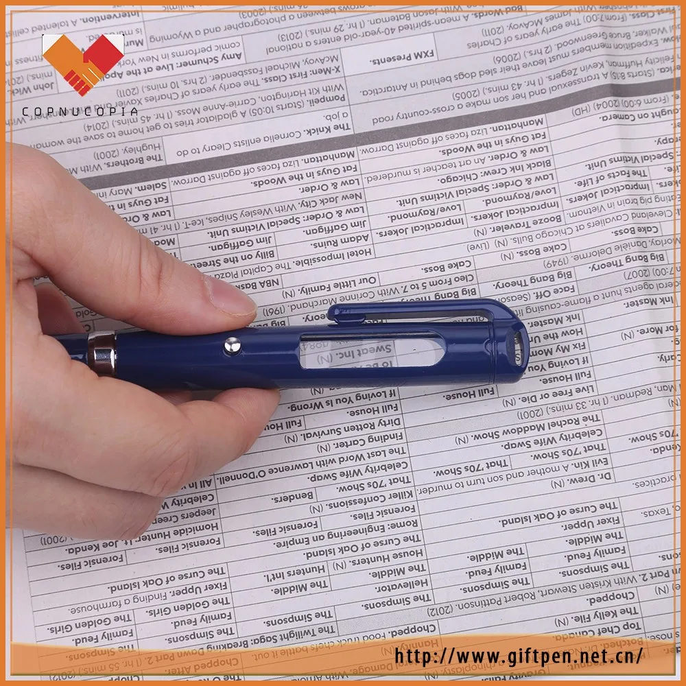 2020 Popular Best reputation black or blue parker refill Stylus mobile magnifier pen