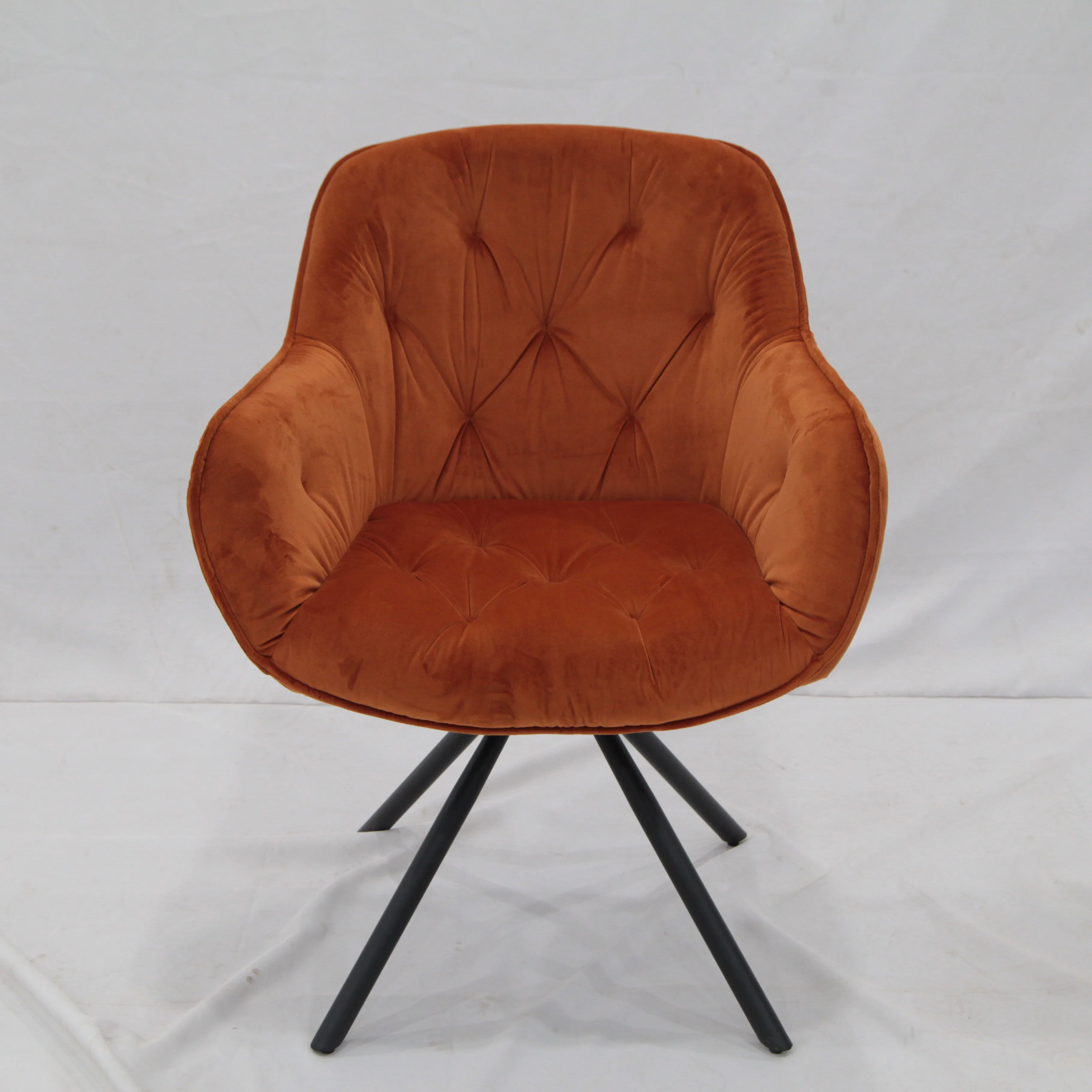 New Style Modern Living Room Fashion Hotel Fabric Rotated Dining Leisure Chair