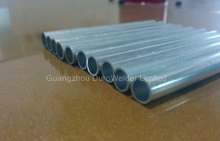 automatic copper pipe straighten and high speed rotary chip less cutting machine