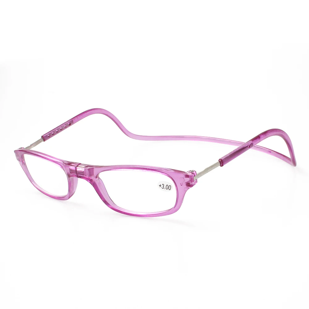 Wholesale hang neck women clic magnetic reading glasses