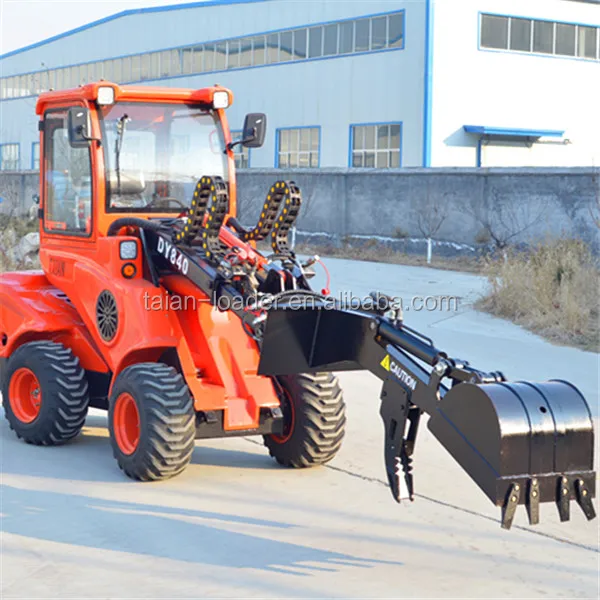 4wd mini front end loader TAIAN DY840 small lawn mower tractor with Ripper