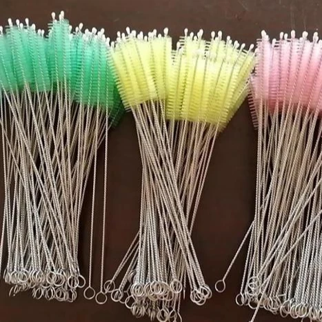 
304 stainless steel drinking pipe straw washing brush 