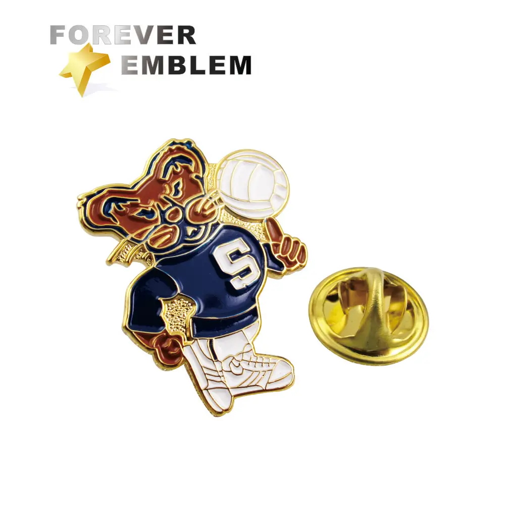 Низкий MOQ пользовательские мягкие эмали Торговой Контакты тигра эмали Pin животных значок