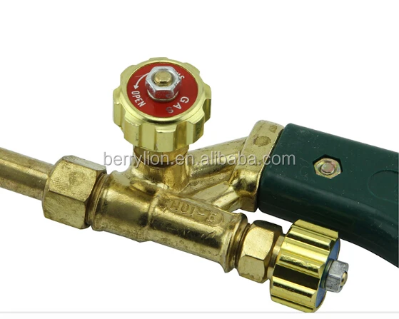 Classic style welding cutting torch with the polished treatment