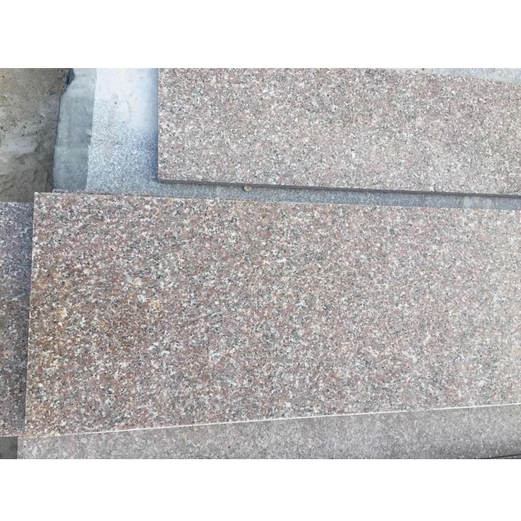 SHIHUI Polished Natural Stone Tile Floor G648 China Queen Light Pink Rose Granite Peony Chinese Style New Flamed Red Granite