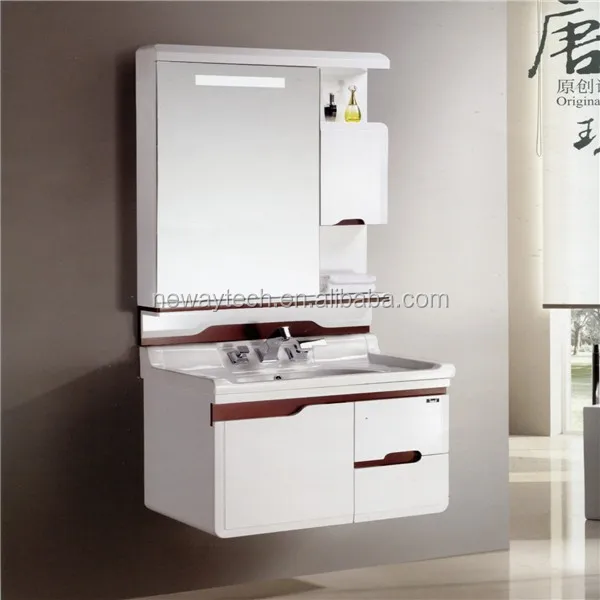 Competitive price wall mounted pvc corner cabinet with sink