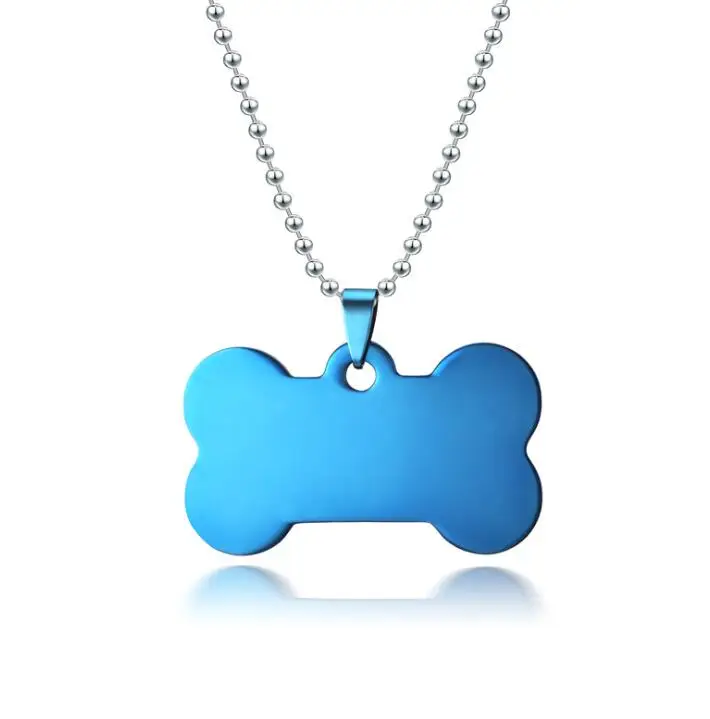 Wholesale custom logo blank military stainless steel dog tag