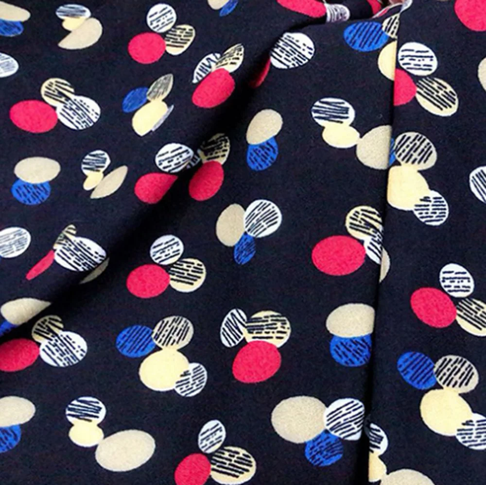 Shaoxing текстиль на заказ вискоза 100% пряжа печатная ткань вискоза для платья