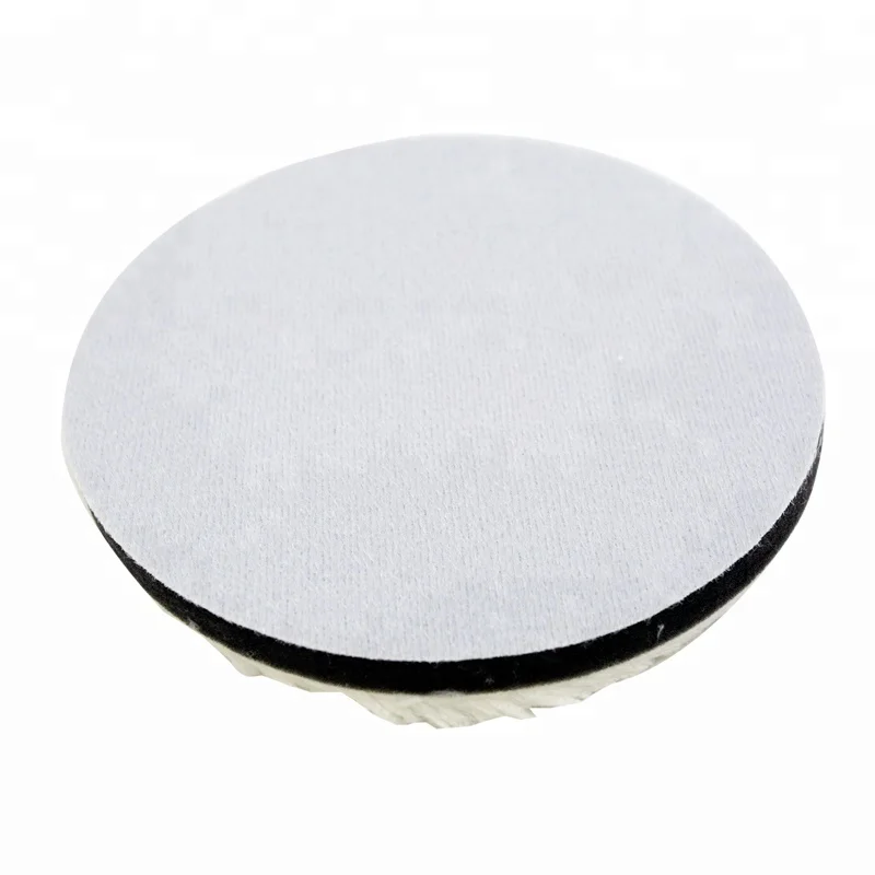 High Quality White Round Car Waxing Sponge Pad Thickness Universal Washable Detailing Microfiber Sponge Pad
